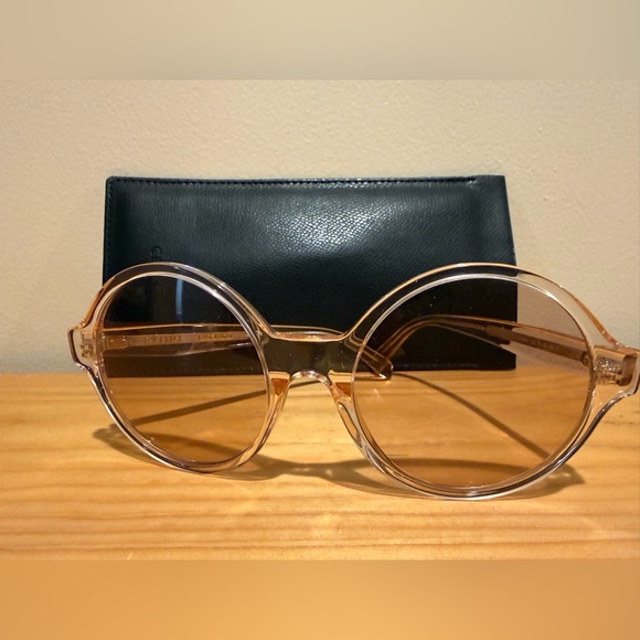 Celine Accessories - CELINE CL400511 Round Sunglasses MSRP $430 Pink Translucent 400511